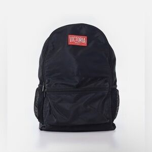 Victoria's Secret Sport Backpack in Black with Red Logo NWT